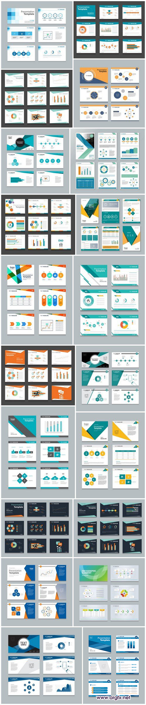  Corporate Presentation & Polygon Infographic 2 - 20xEPS