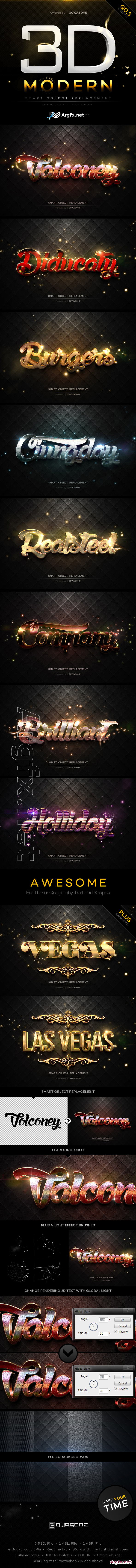  GraphicRiver - Modern 3d Text Effects Go3 10193239