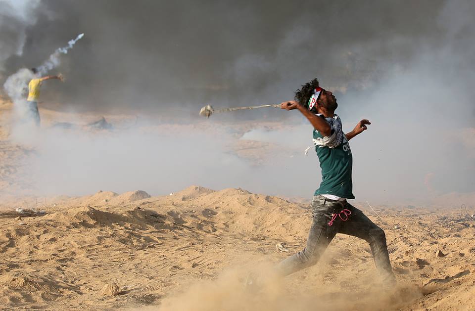 مواجهات على حدود غزة في جمعة الثبات والصمود