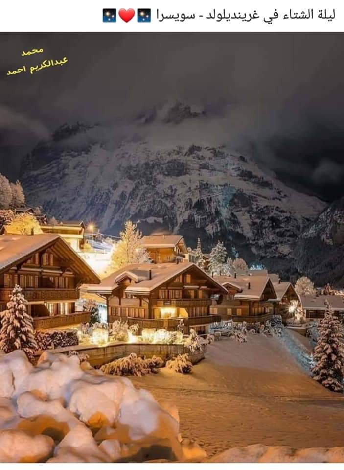 ليلة الشتاء فى غرينديلولد فى سويسرا P_1097hagyc0