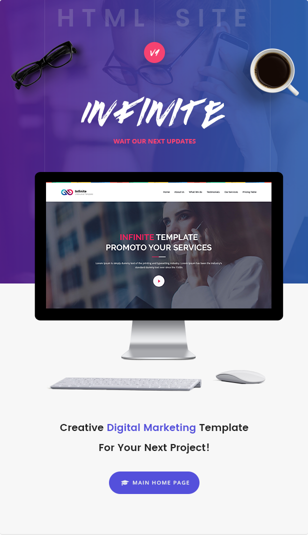 Infinite - Digital Marketing Landing Page - 2