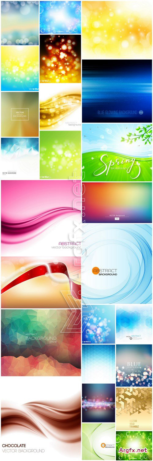Abstract Background Collection #204 - 25 Vector