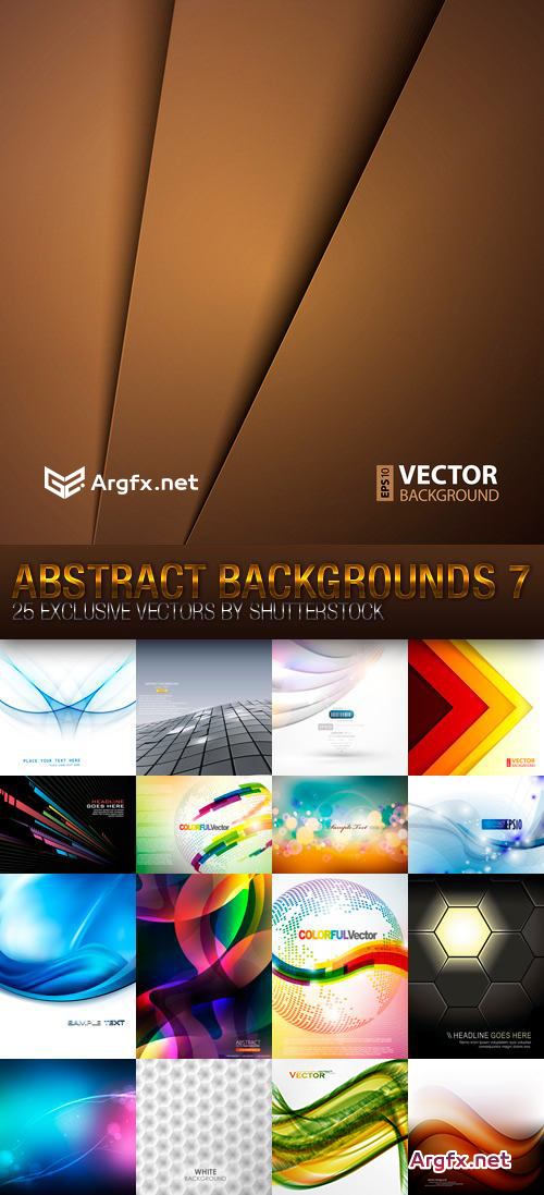 Abstract Backgrounds 7, 25xEPS