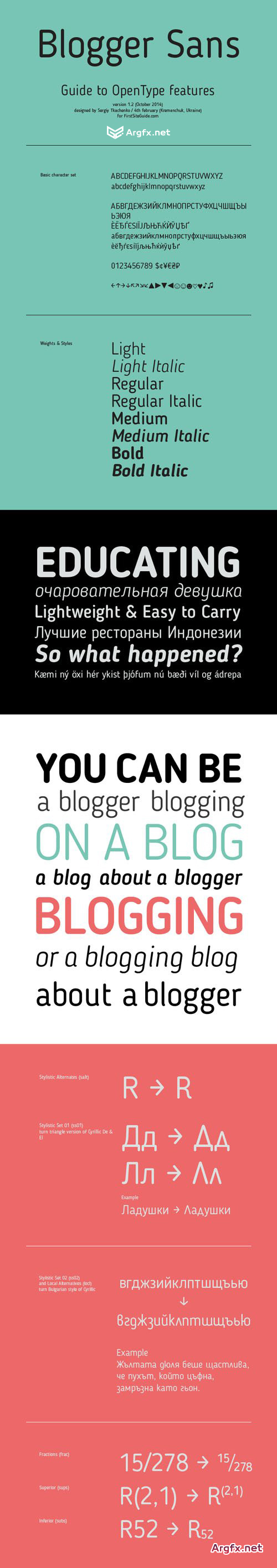 Blogger Sans Font