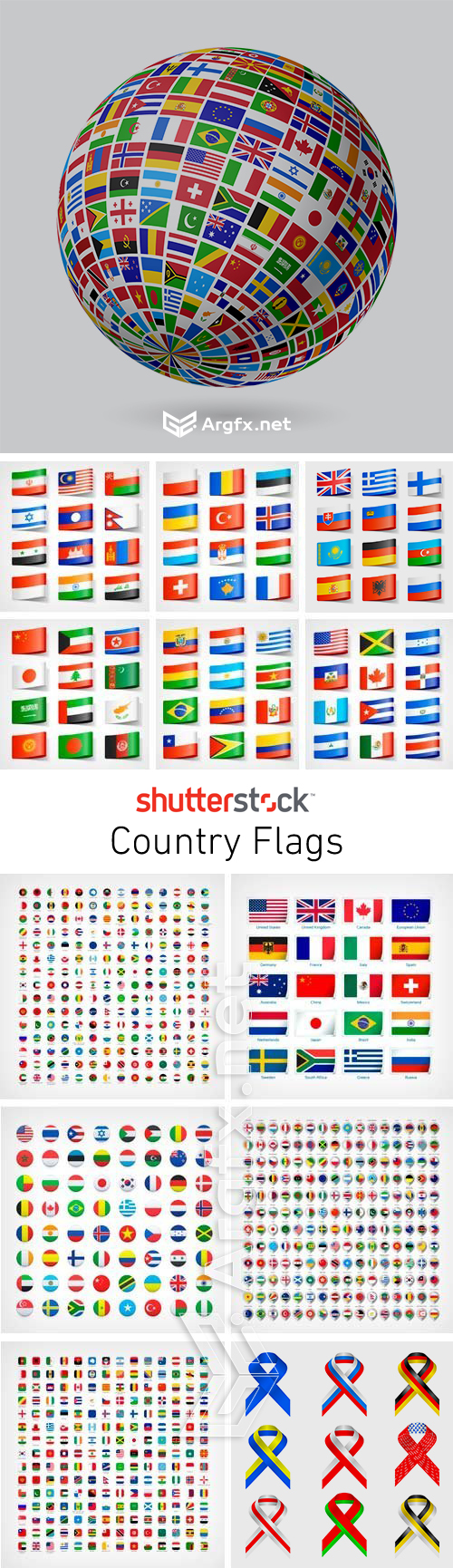  Country Flags 25xEPS