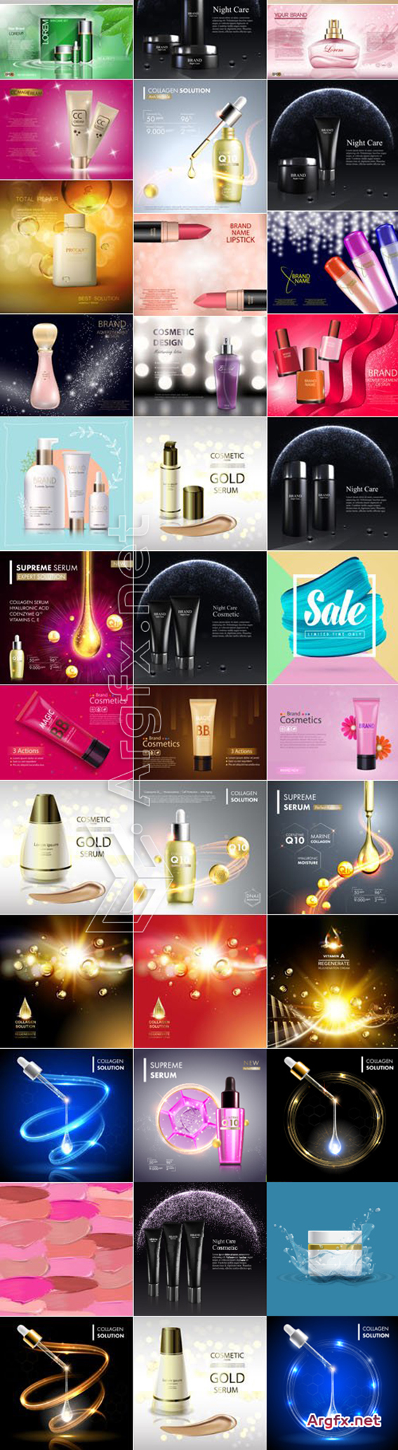 Advertising Poster Concept Cosmetics vector 86