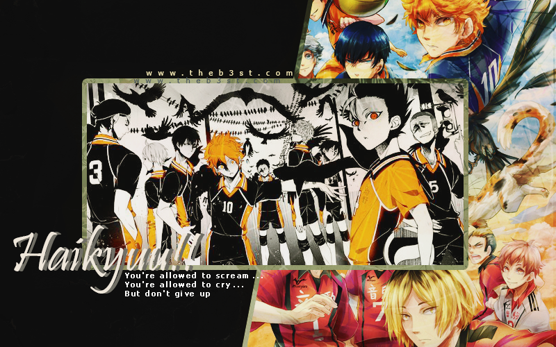 Haikyuu!! You're allowed to scream ... You're allowed to cry ... But don't give up  P_515xprc11