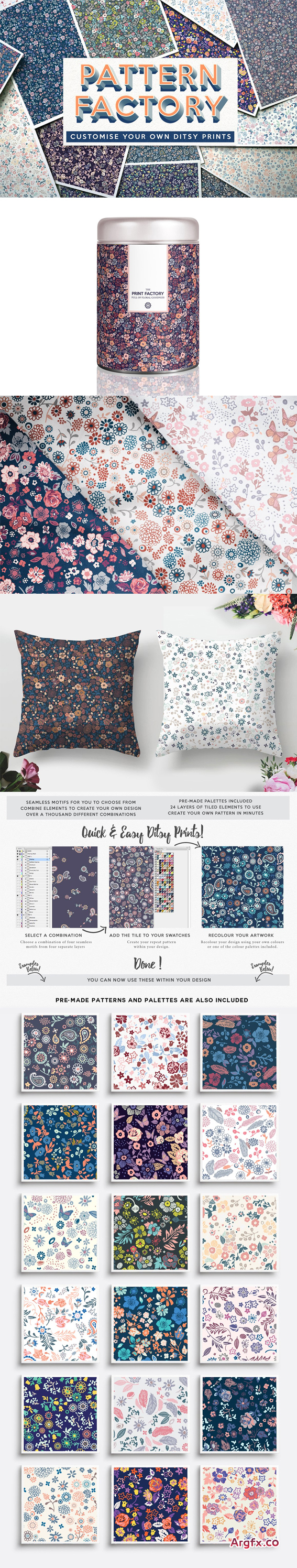 CM - The Pattern Factory - Ditsy Florals 1397356
