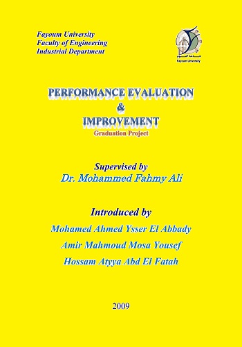 مشروع تخرج بعنوان Performance Evaluation & Improvement P_849y4djz1