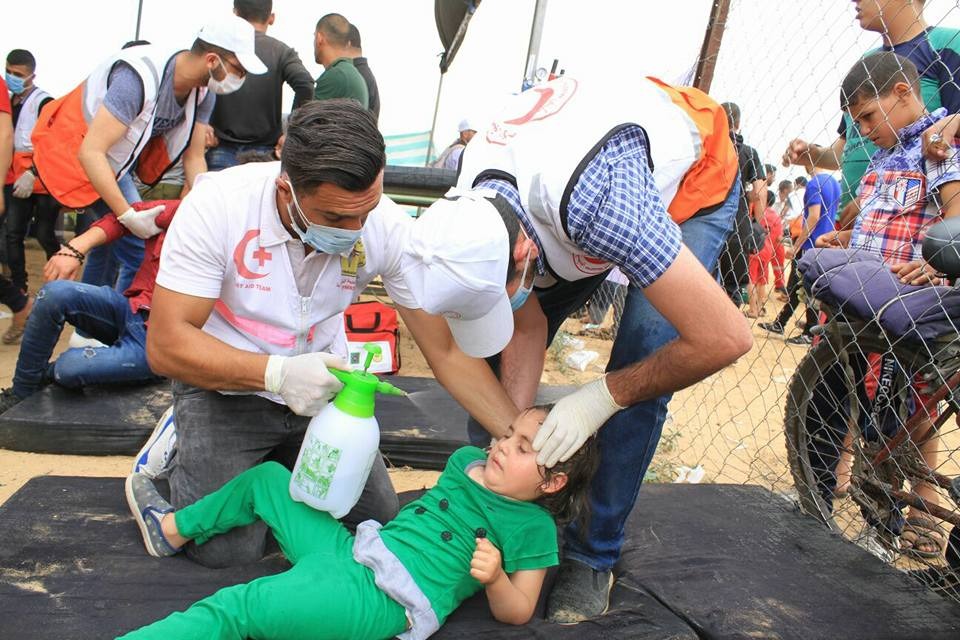 اصابة طفل شرق غزة