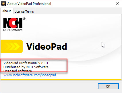 برنامج VideoPad Video Editor P_97556k0e1